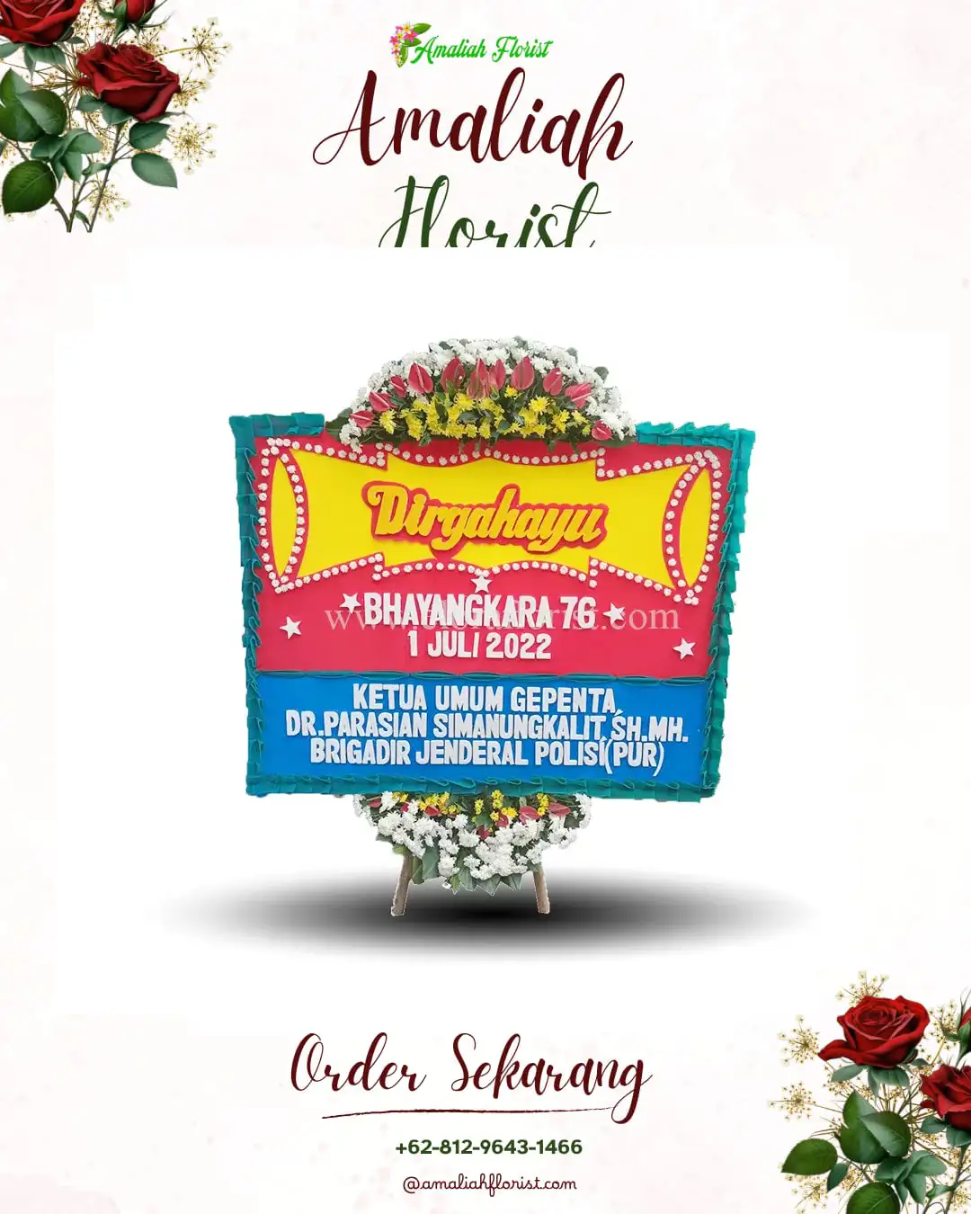 Papan Bunga HUT Ulang Tahun Panggungrejo